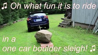 How To Drag Large Boulders By Car [upl. by Cleavland]