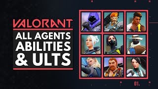 VALORANT  All Characters Abilities amp Ultimates [upl. by Hoover]