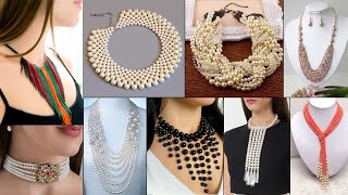 10 Handmade Necklace Ideas DIY beautiful Pearl Jewelry [upl. by Neo284]