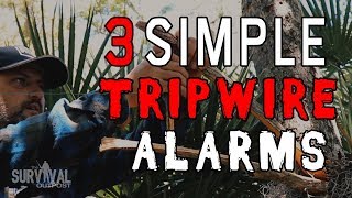 Three Quick amp Easy Tripwire Alarms For Your Campsite survivaltips campinghacks [upl. by Htebasyle]