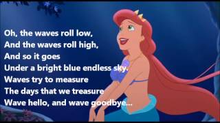 The Little Mermaid Ariels Beginning Athenas Song Lyric Video [upl. by Duile833]