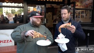 Barstool Pizza Review  Joes Pizza With Special Guest Action Bronson [upl. by Einnep691]