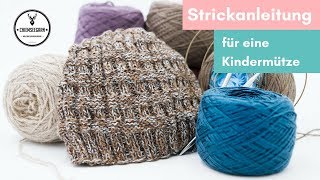 Eine wunderschöne Kindermütze stricken  Birgits Wollmarkt [upl. by Eiclek822]