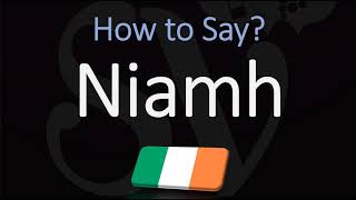 How to Pronounce Niamh CORRECTLY Irish Names Pronunciation [upl. by Ellierim]