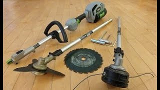 How to Attach Brush Cutter Blades to your EGO Trimmer [upl. by Neeliak]