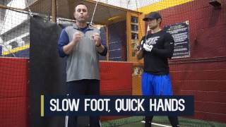 Baseball Hitting Secrets  Proper Front Foot Movement Drill [upl. by Ardnasac226]