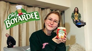 Chef Boyardee Commercial  Rolling Can [upl. by Ahsetan838]