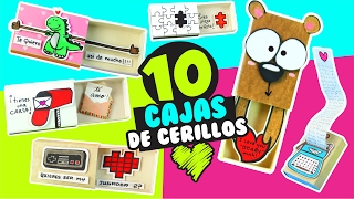 10 CARTAS en ️CAJITAS DE CERILLOS para toda ocasión ★ DIY Manualidades fáciles y sencillas ★ ✌😁 [upl. by Heidy863]