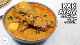 Malaysian Chicken Curry  Roti Canai Chicken Curry Recipe  Roti Canai Curry Sauce  Roti Canai [upl. by Ahsekel268]