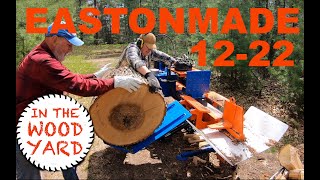 318  Eastonmade 1222 Log Splitter and My New Best Friend [upl. by Narot]