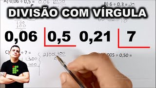 DIVISÃO COM VÍRGULA  EM 2 PASSOS MACETE [upl. by Noeht]