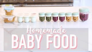 HOW TO MAKE BABY FOOD HOMEMADE PUREES  Angela Lanter [upl. by Mercie308]