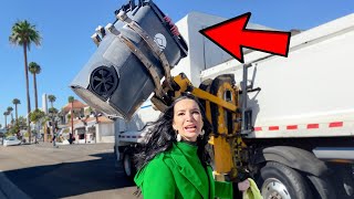 Boy Tossed in Trash Truck  Prank gone Wrong [upl. by Omrellig273]