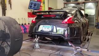 Nismo 370z Tomei Exhaust with Motordyne ART pipes Dyno Pull [upl. by Litsyrk772]