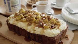 Greek Style Yogurt Banana Walnut Bread  香蕉核桃蛋糕 [upl. by Hsot]