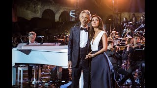 Zara and Andrea Bocelli  Con te partirò Celebrity Fight Night Rai 1 [upl. by Solram34]