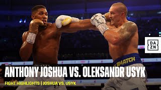 FIGHT HIGHLIGHTS  Anthony Joshua vs Oleksandr Usyk [upl. by Anialem]