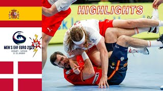 Spain vs Denmark Semifinal Handball Highlights Mens EHF EURO 2022 [upl. by Rab]