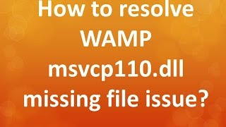 How to Fix MSVCP110dll Missing Error [upl. by Anul]