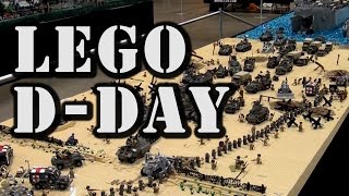 Epic LEGO WWII DDay Normandy Omaha Beach by Brickmania [upl. by Schlessinger]