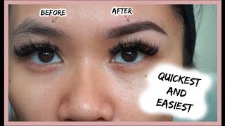 HOW TO GROOM  SHAPE EYEBROWS AT HOME EASIEST BEGINNER TUTORIAL [upl. by Eldnar]