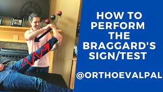 How to Perform the Braggards SignTest for Lumbar Radiating Pain [upl. by Cela]