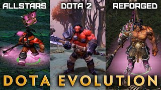 Dota Evolution — HERO COMPARISON DotA Allstars Dota 2 WC3 Reforged DotA [upl. by Olatha]