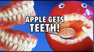 Fruit Surgery  Teeth on an Apple Discount Dentist Ep 43 Shorts [upl. by Cecily]