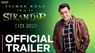 SIKANDAR  Official Trailer  Salman Khan  AR Murugadoss  Sikandar Movie Trailer  Eid 2025 [upl. by Serle666]