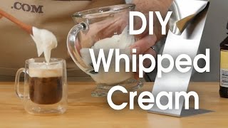 DIY whipped cream in 60 seconds [upl. by Holmann]