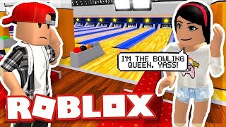 I TOOK MY GIRLFRIEND BOWLING AND SHE GOT IN A FIGHT  ROBLOX ESCAPE THE BOWLING ALLEY OBBY [upl. by Hatokad]