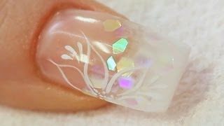 Beginners UV Gel Nail with a Tip and Overlay Tutorial [upl. by Eelam]