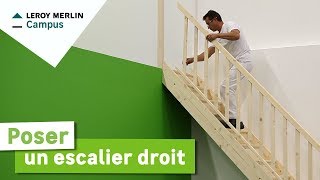 Comment poser un escalier droit  Leroy Merlin [upl. by Jesher483]