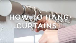 How To Hang Curtains A Guide From west elm [upl. by Acinok678]