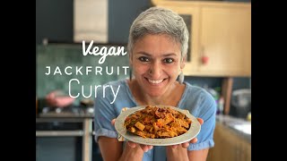 JACKFRUIT CURRY  Vegan curry  Healthy curry  Healthy Indian Vegetarian food  Food with Chetna [upl. by Saxela325]