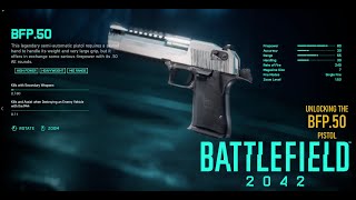 BATTLEFIELD 2042  UNLOCKING THE BFP50 HANDGUN [upl. by Adnilec774]