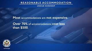 Reasonable Accommodation Undue Hardship [upl. by Maud153]