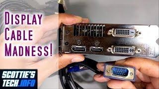 HDMI DisplayPort DVI VGA Which cable should I use [upl. by Norihs385]