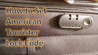 How to Set American Tourister Lock  How to reset the number lock of American Tourister Suitcase [upl. by Irakuy736]