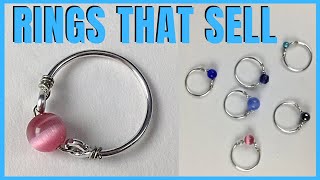 EASY Wire Rings to MAKE amp SELL Easy DIY Jewelry Making Tutorial [upl. by Waly509]