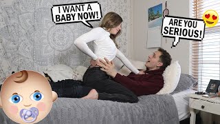 Telling My Boyfriend quotI WANT A BABY NOWquot To See How He Reacts [upl. by Murielle]