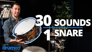 30 Snare Drum Sounds  No Tuning [upl. by Hughes]