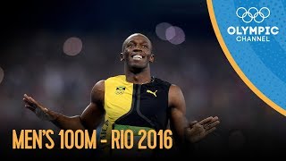 Mens 100m Final  Rio 2016 Replay [upl. by Ahsat]