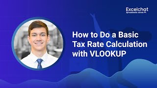 How to Do a Basic Tax Rate Calculation with VLOOKUP [upl. by Gayler]