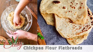 Easy Flatbreads with Chickpea Flour [upl. by Airotal]