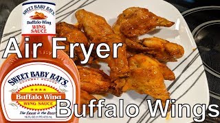 GoWISE USA Air Fryer  Buffalo Chicken Wings with Sweet Baby Rays Wing Sauce [upl. by Tabbi]