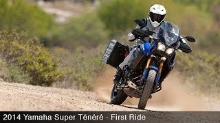 2014 Yamaha Super Tenere First Ride  MotoUSA [upl. by Sialac]