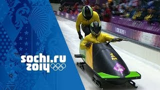 Bobsleigh  Mens TwoMan Heats 1 amp 2  Sochi 2014 Winter Olympics [upl. by Corissa882]