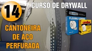 COMO INSTALAR CANTONEIRA DE AÇO EM QUINA DE PAREDE DRYWALL PASSO A PASSO [upl. by Shannen]