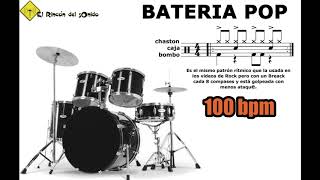 Bateria pop 100 bpm [upl. by Lewiss]